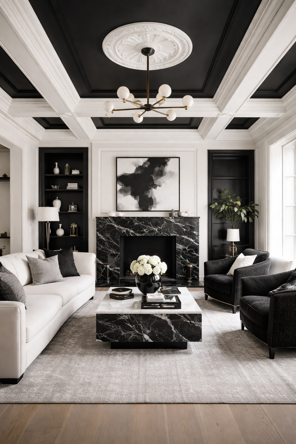 monochrome contrast creates elegance