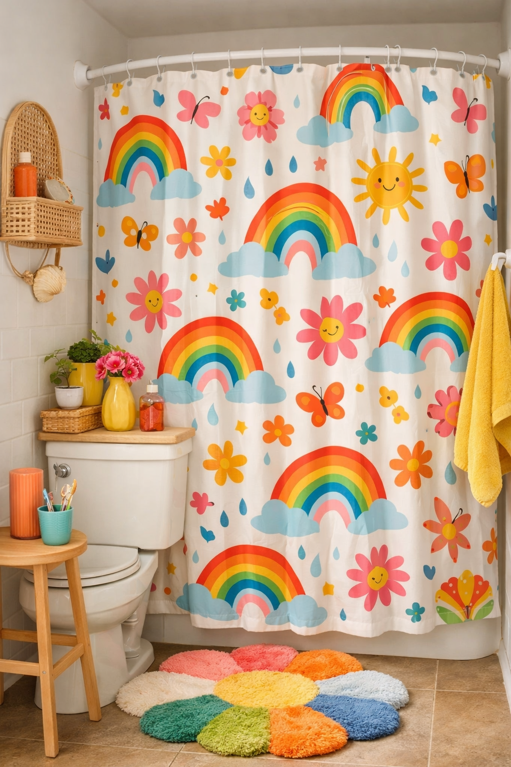25 Gorgeous Above Toilet Decor Ideas You’ll Want to Steal 15 vibrant playful bathroom decor