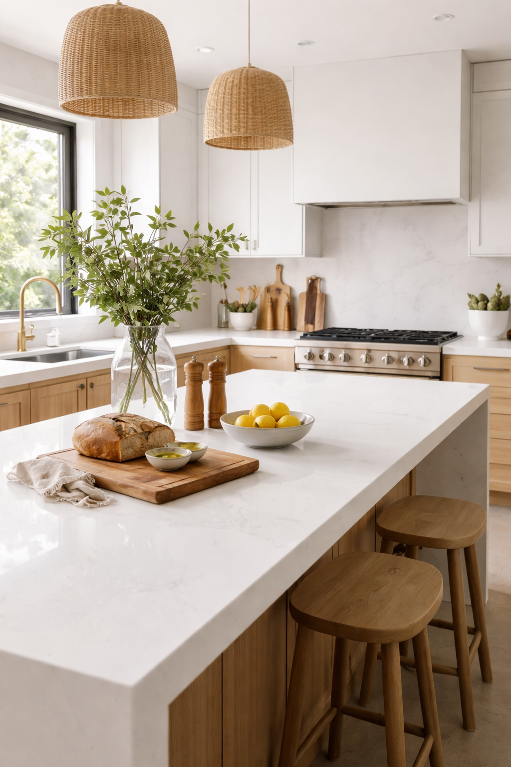 28 Stylish & Functional Kitchen Countertop Ideas to Try Now 15 elegant versatile light reflecting surfaces