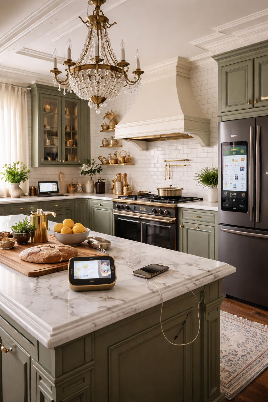 vintage style smart kitchen features