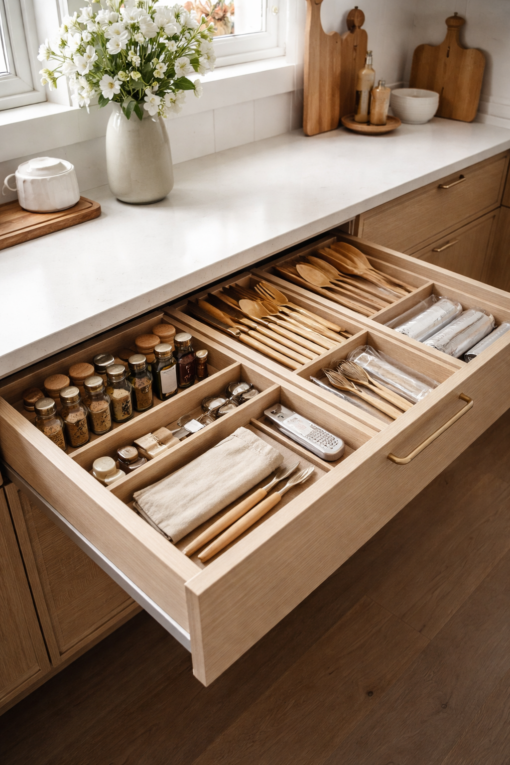 hidden clutter free storage