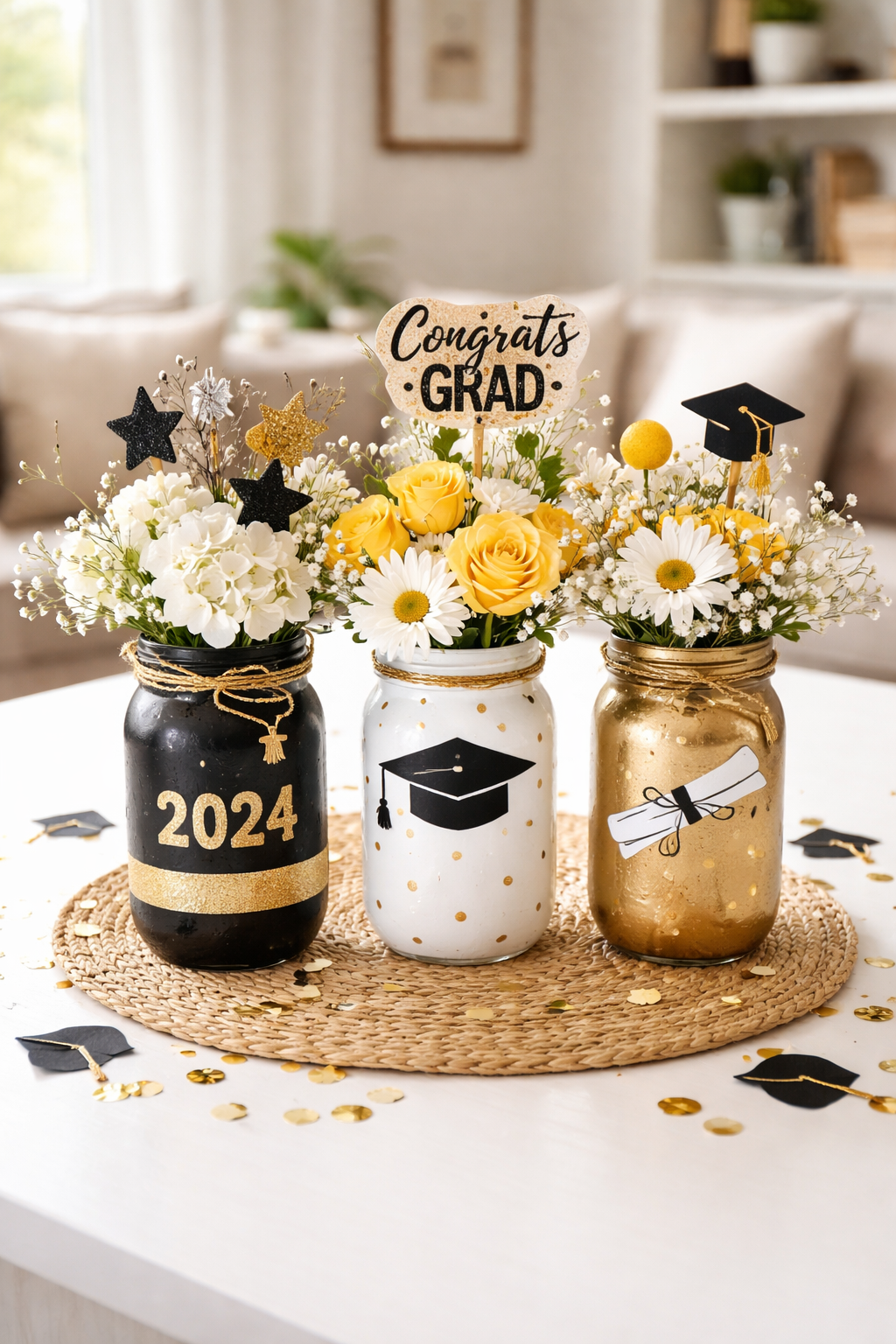 painted mason jar decorations