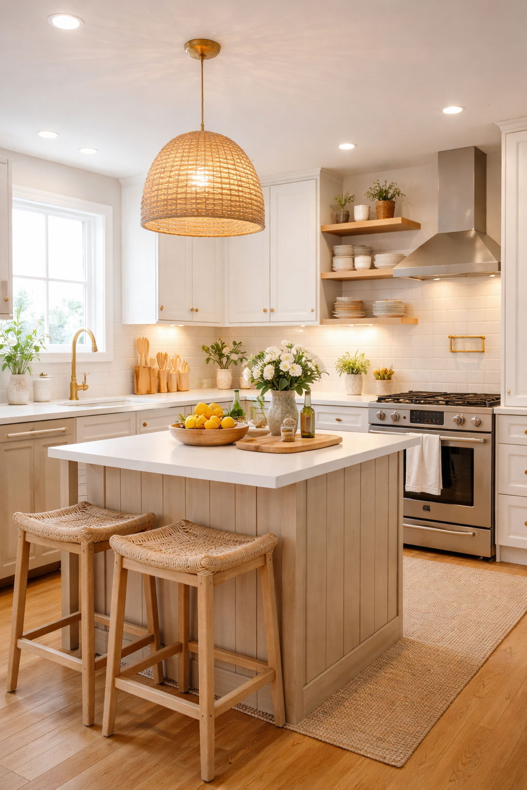 layered lighting enhances space