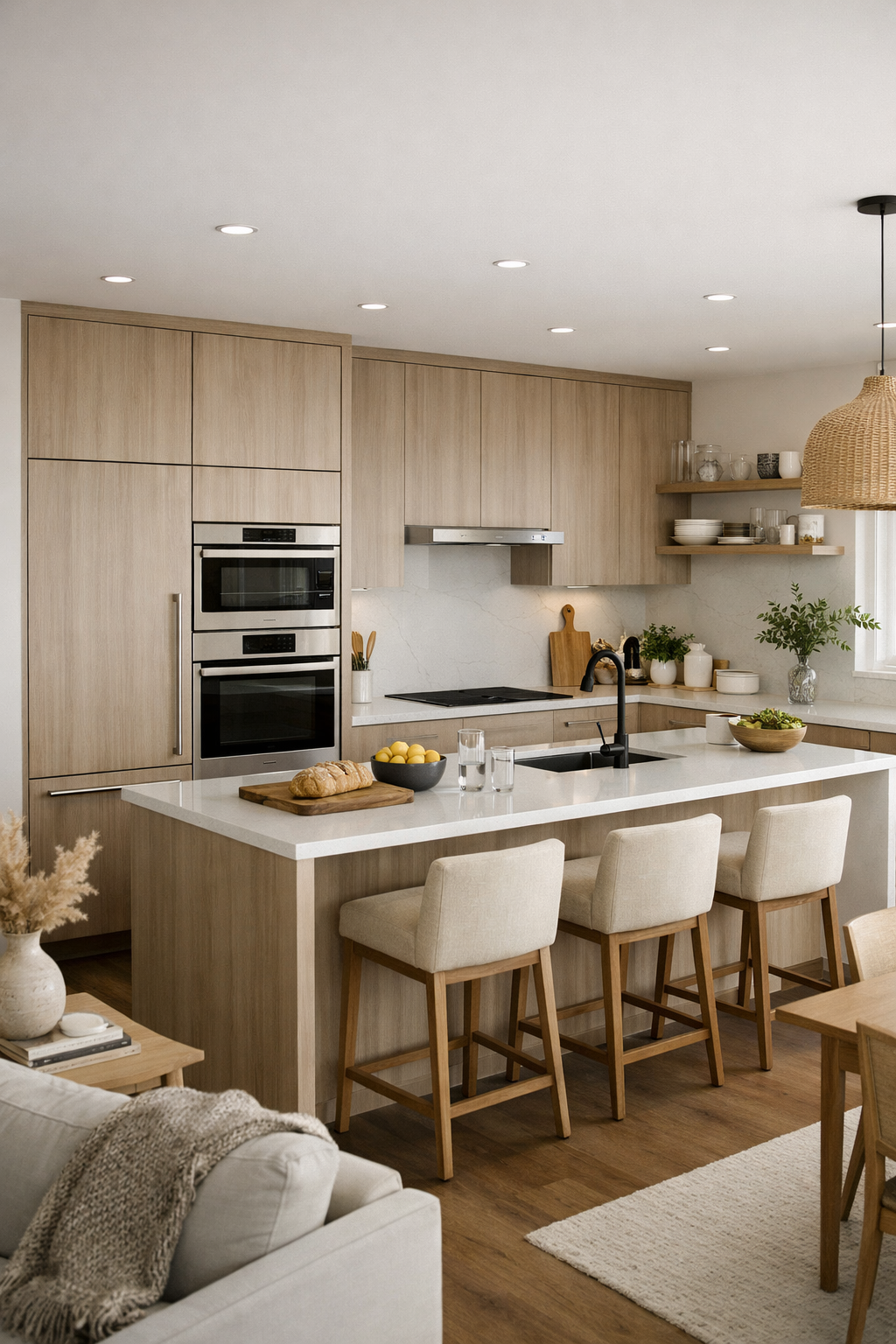 sleek integrated appliance design