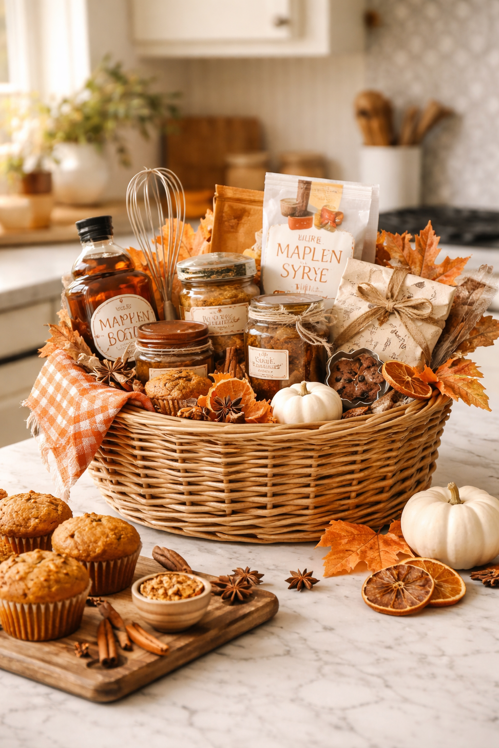 autumn baking gift basket