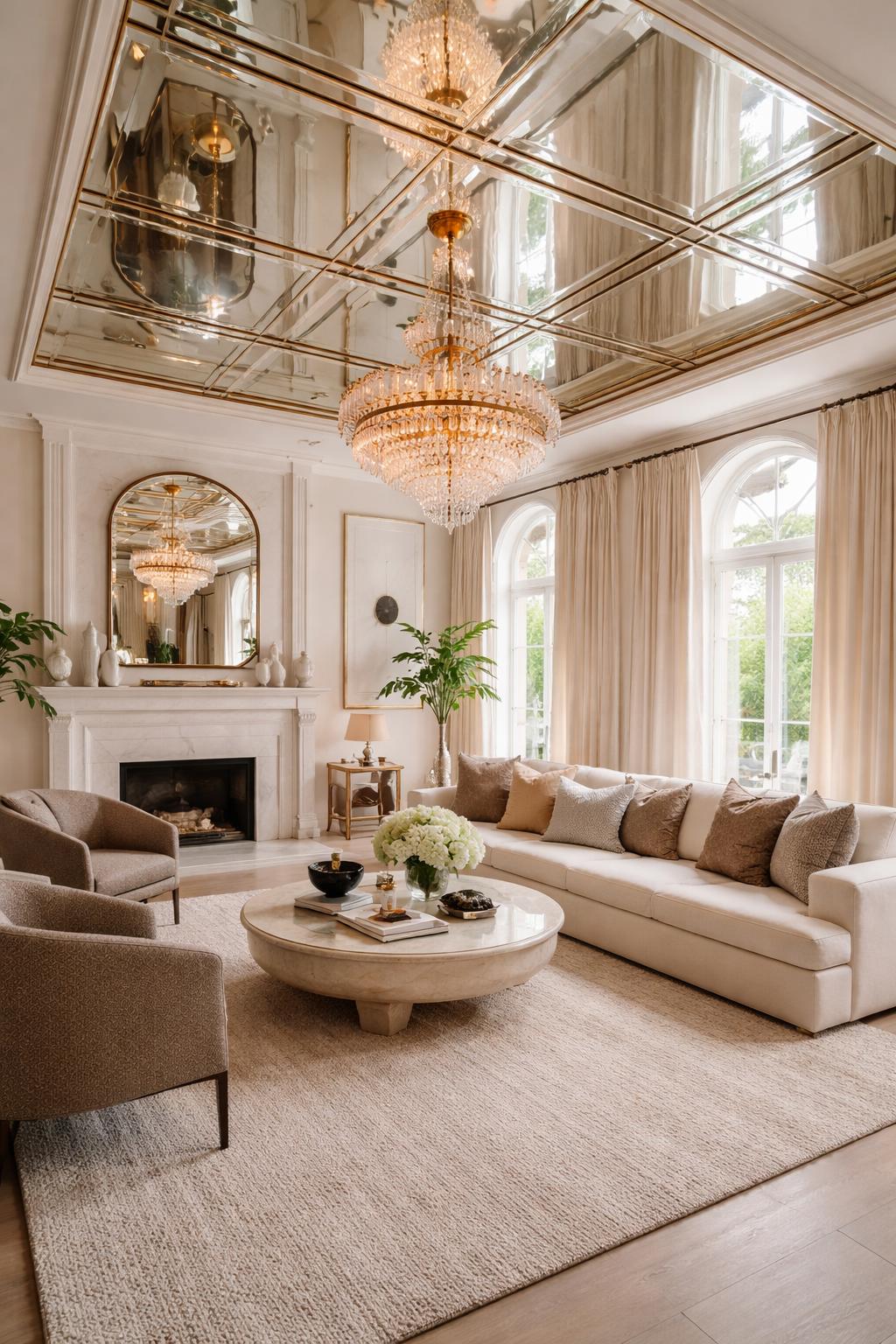 reflective luxurious ceiling design