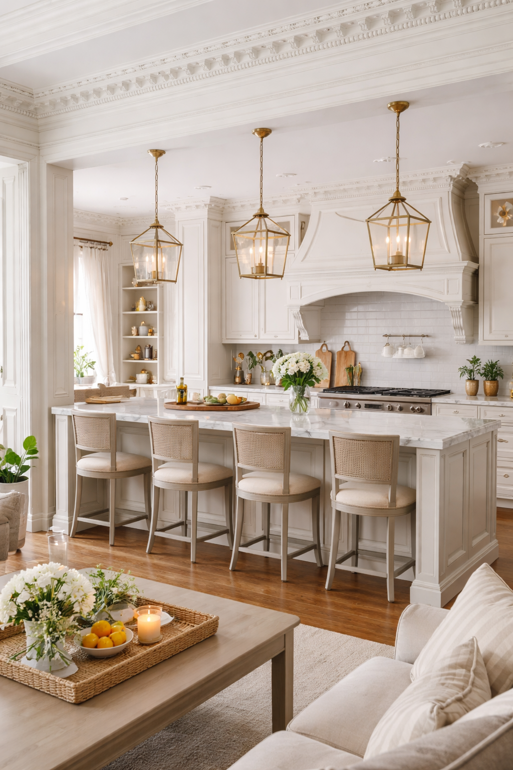 decorative molding enhances elegance