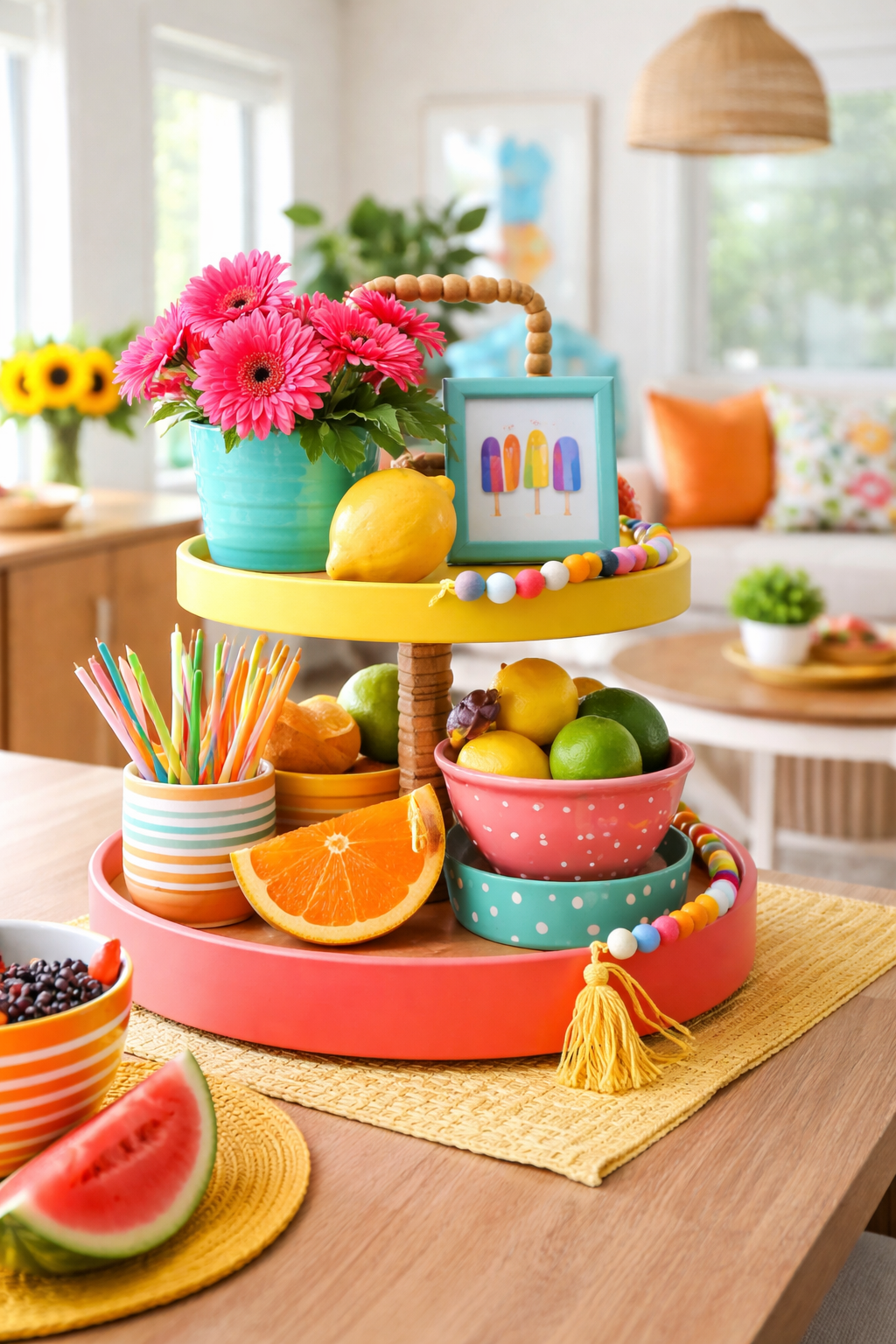 vibrant summer color blocks