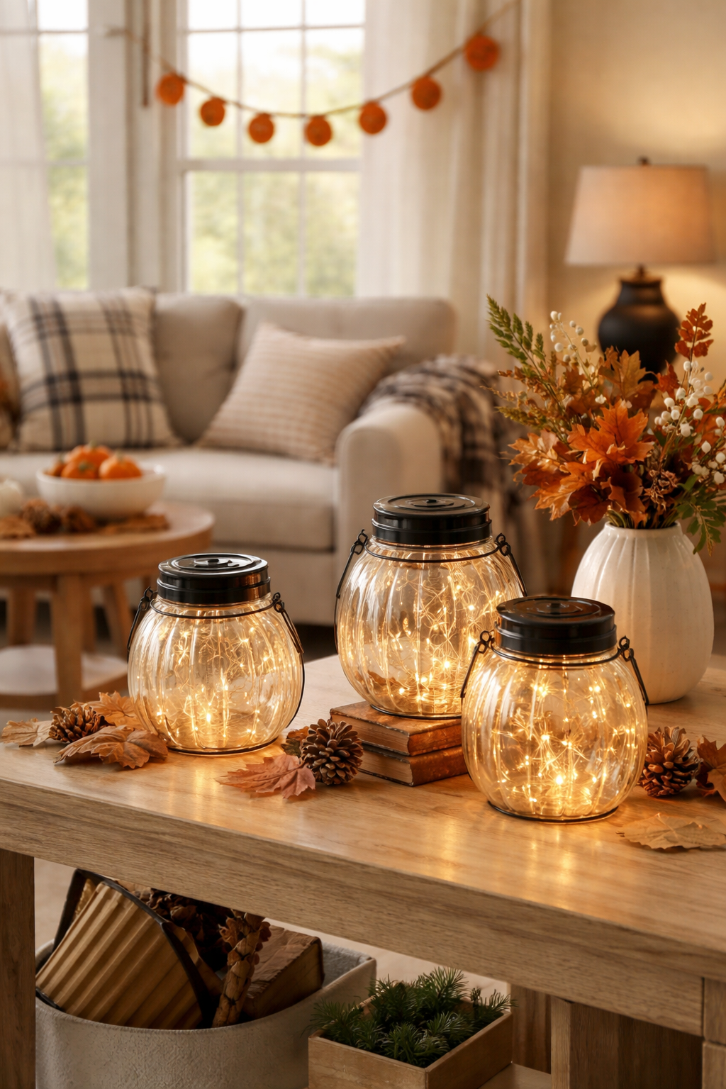 pumpkin solar lights