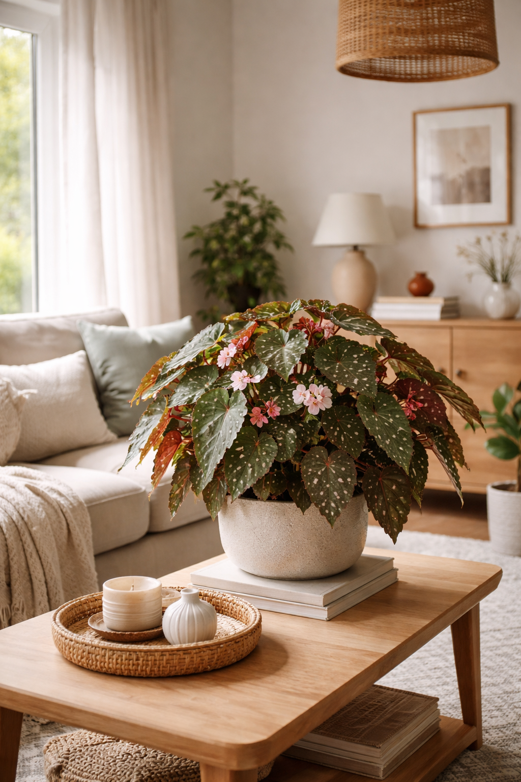 bright moist shaded begonia