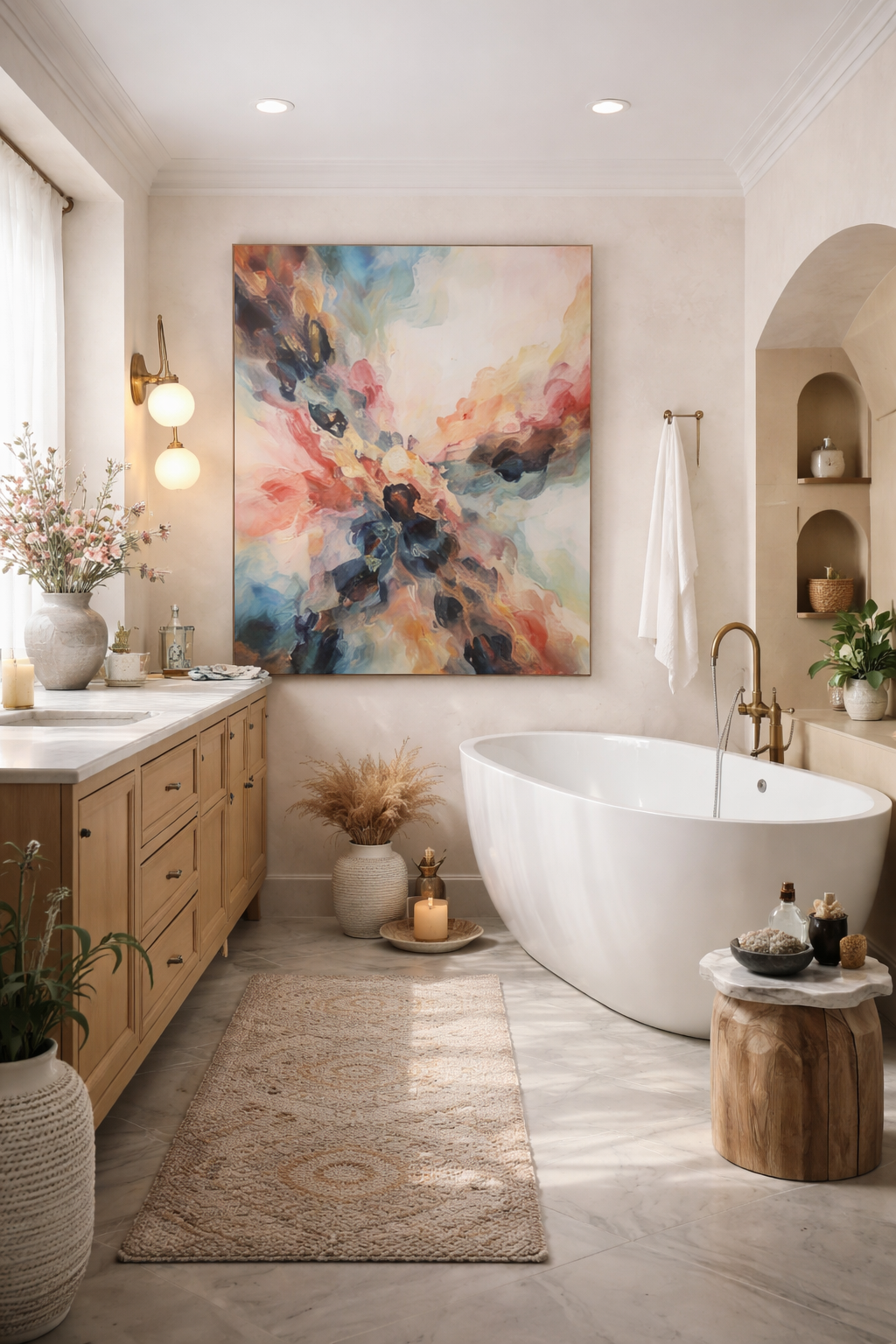 artistic bathroom personalization