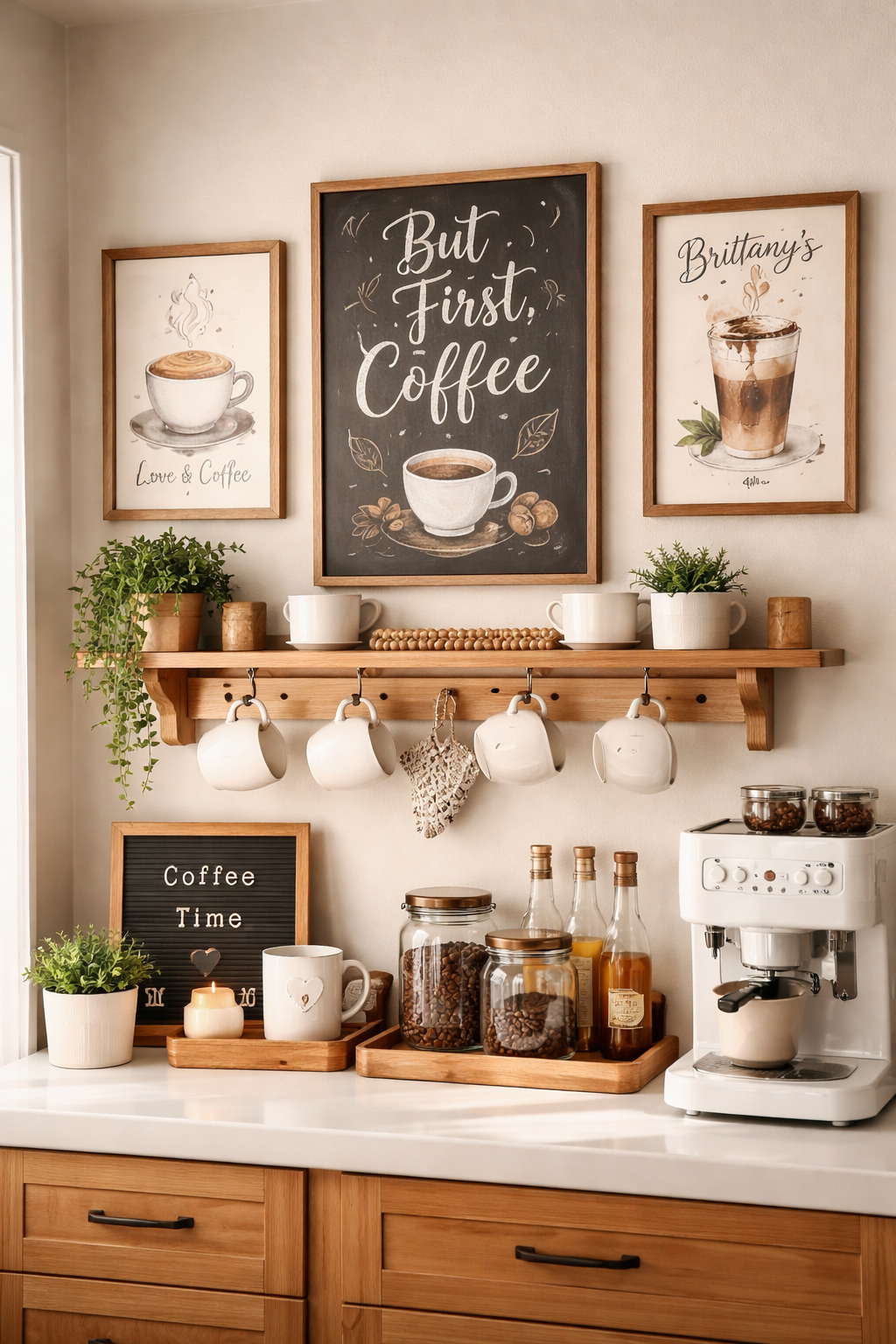 create personalized coffee decor