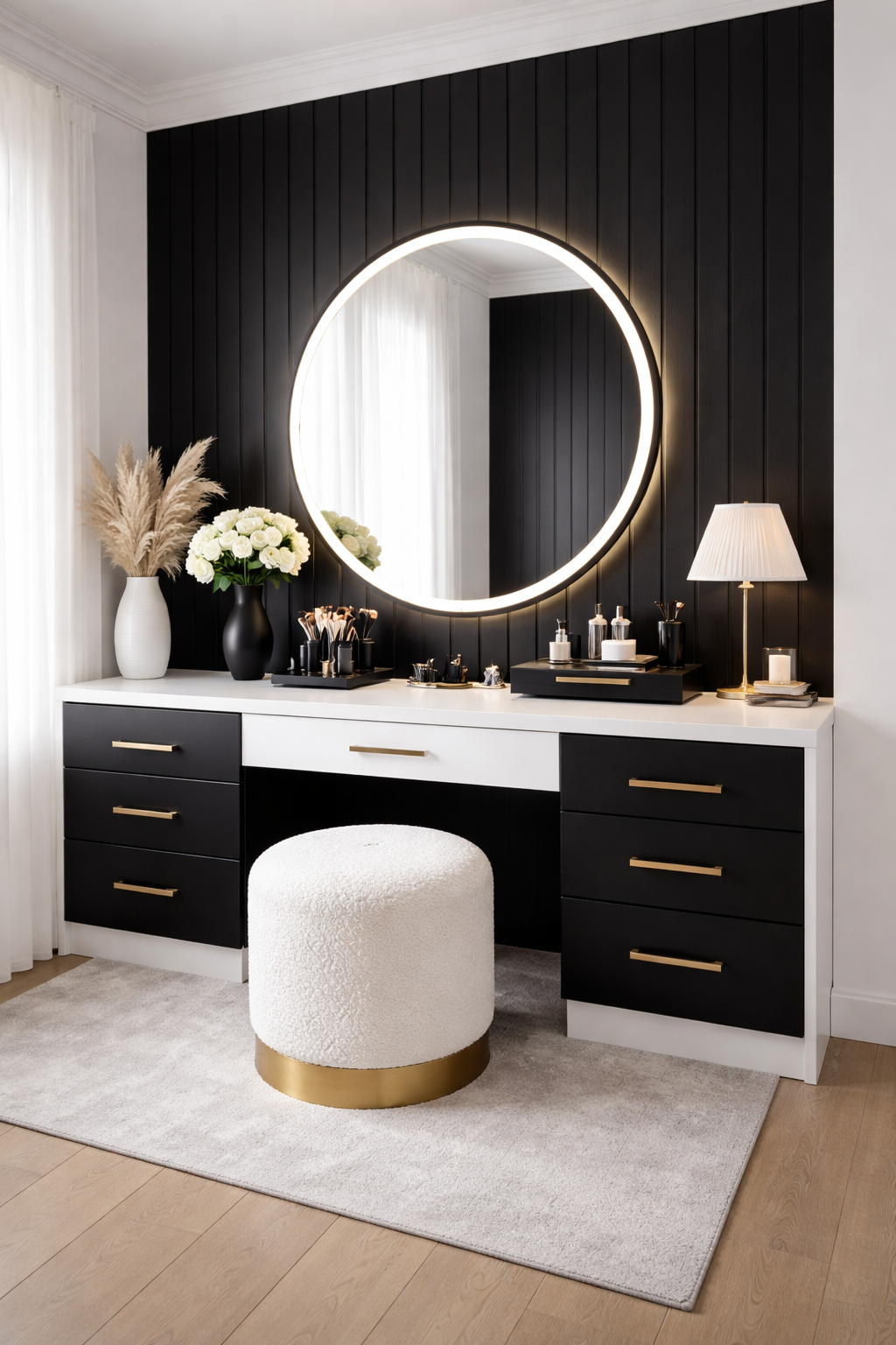 bold black white contrast