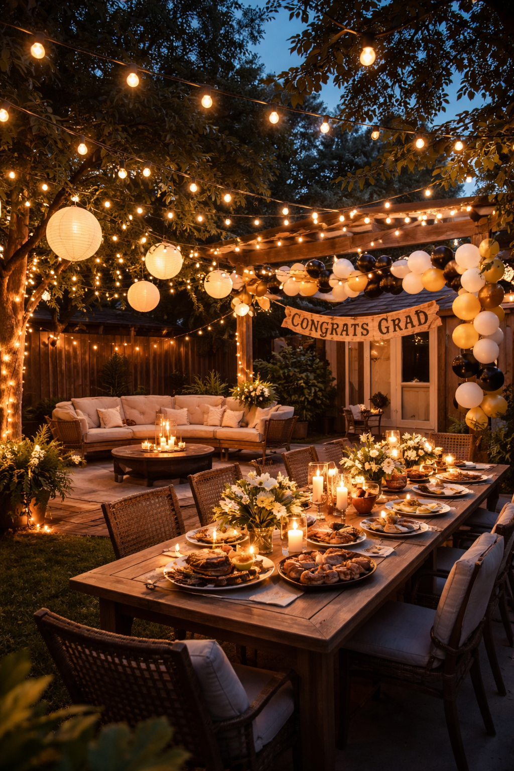 20 Epic Backyard Graduation Party Ideas for a Celebration to Remember 18 creative evening lighting effects