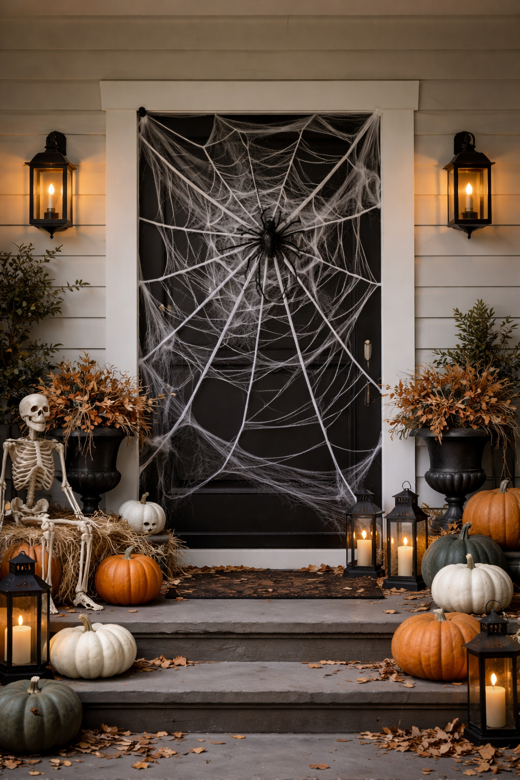 Spiderweb Halloween Door