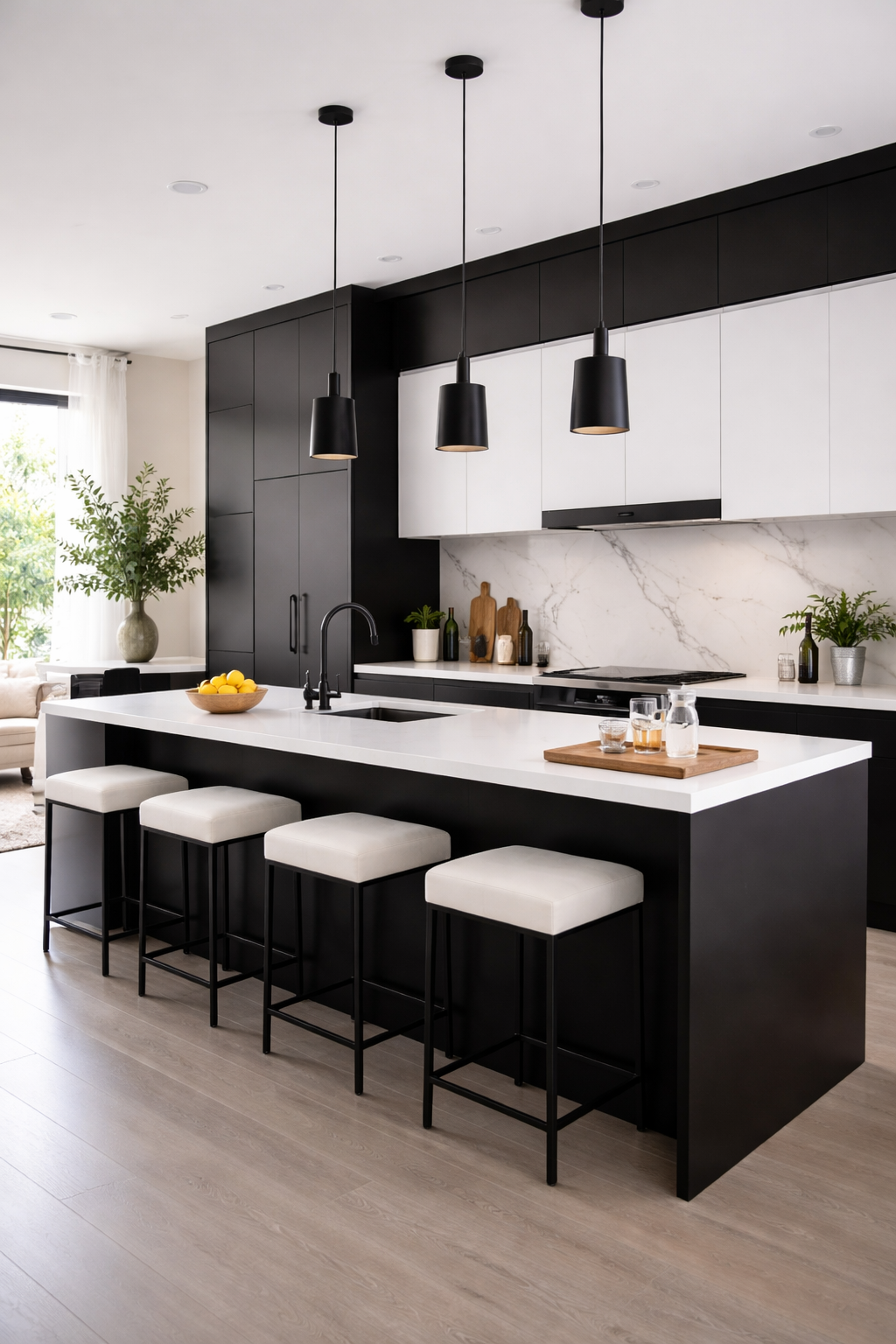 bold black white contrast