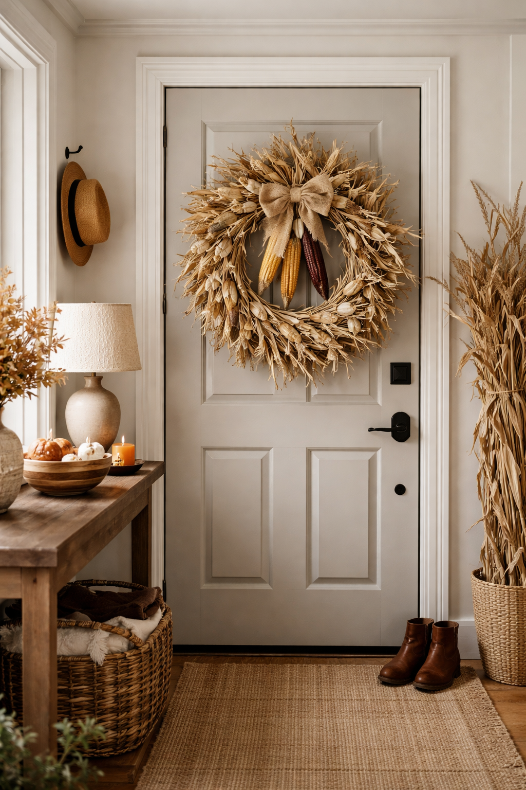 DIY Corn stalk wreath