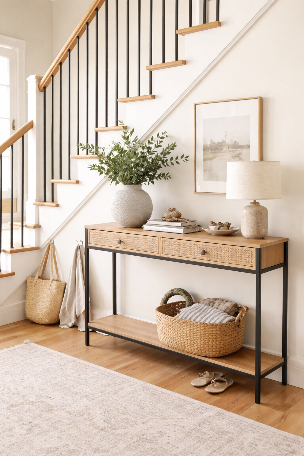 How to Style a Staircase Wall: 26 Inspiring Decor Ideas 20 stylish functional stair accent