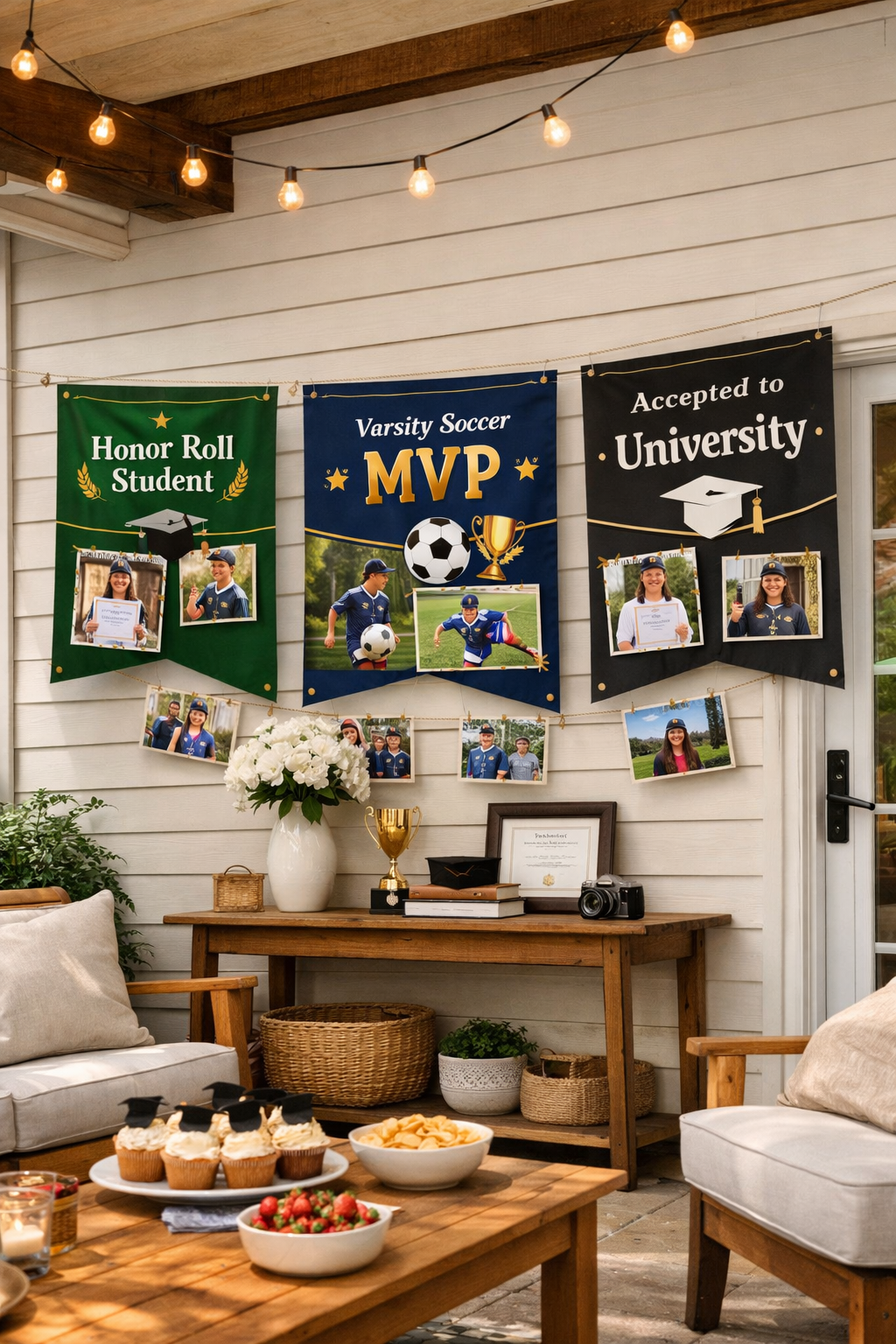 20 Epic Backyard Graduation Party Ideas for a Celebration to Remember 20 celebrate achievements with banners