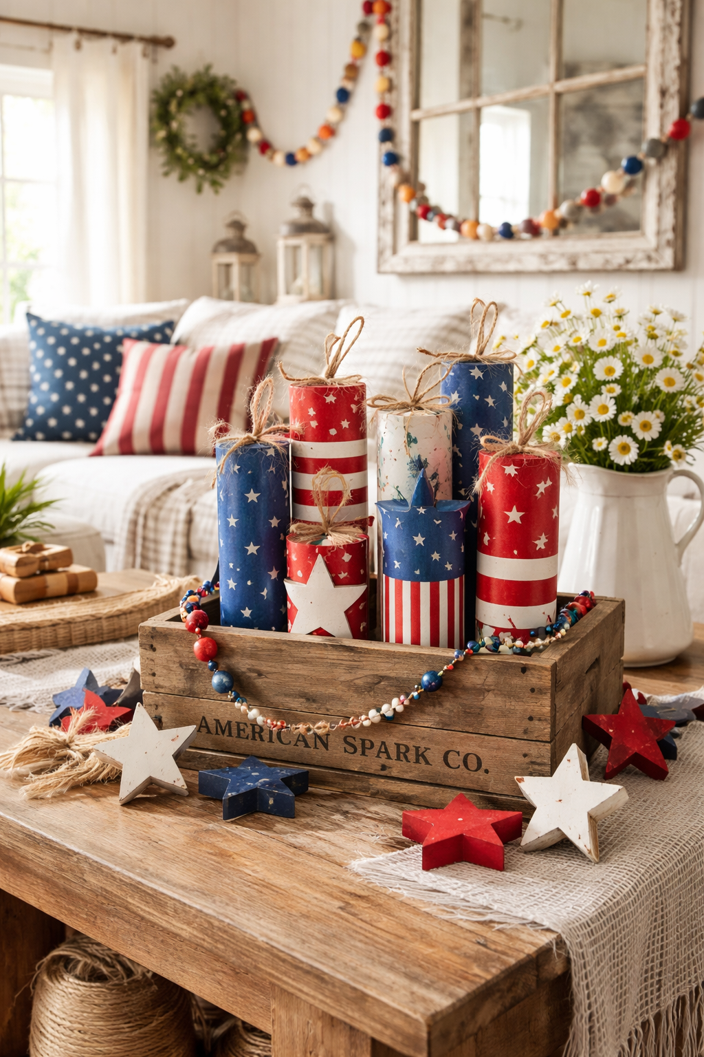 diy patriotic firecracker decorations