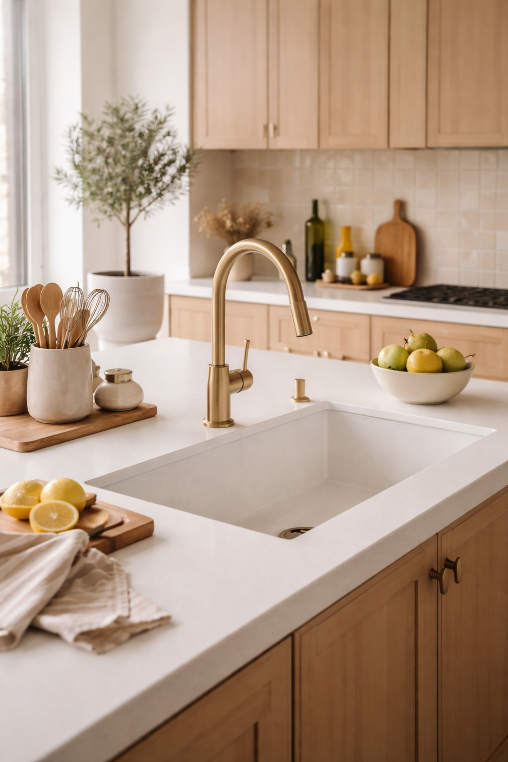 28 Stylish & Functional Kitchen Countertop Ideas to Try Now 20 seamless durable stylish integration